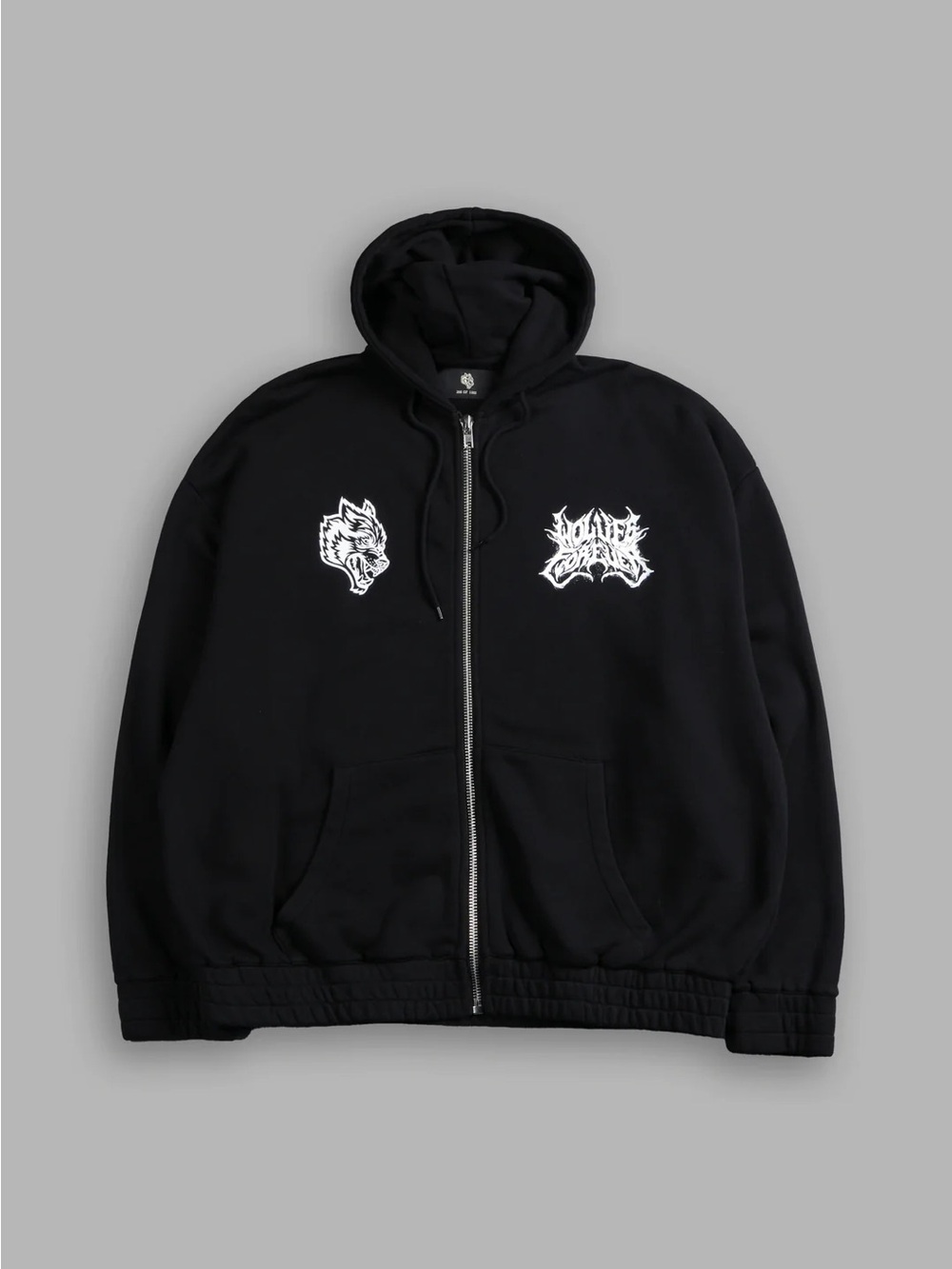Darc Sport SHEER LOYALTY "CHAMBERS" ZIP HOODIE IN BLACK